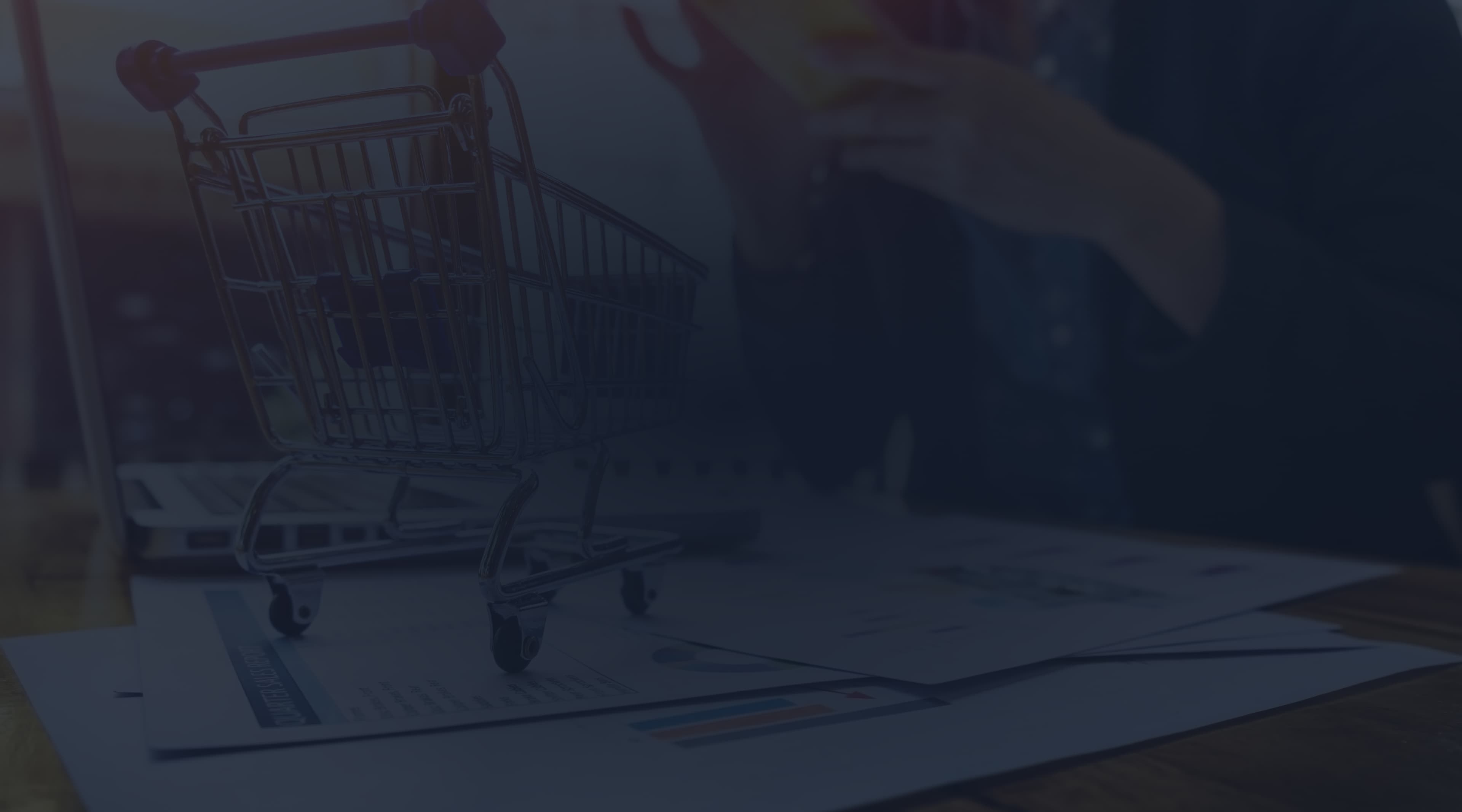 Hero background for e-commerce